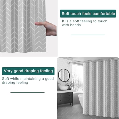 jssablo Shower Curtain Liner, 100% Waterproof PEVA Shower Curtains with 3 Duty Heavy Bottom Magnets and 12 Rust Proof Grommets, 72x72 Weighted Shower Liner for Shower Stall, Bathtubs by jssablo - Used condition - Image 5