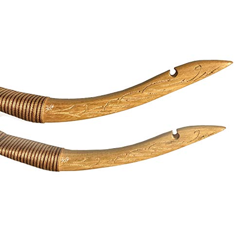 Arc Recourbé Mongol TOPARCHERY + 6 Flèches Bois + Carquois - Neuf