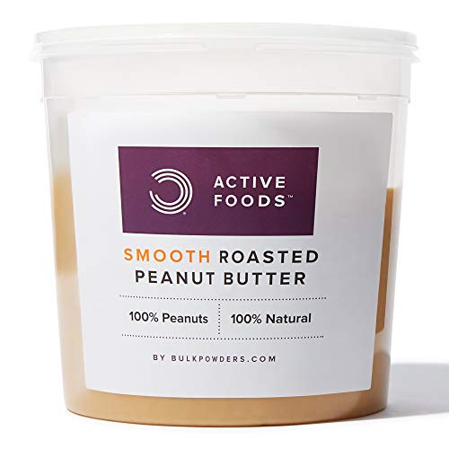 BULK POWDERS Natural Roasted Peanut Butter Tub, Smooth, 1 kg