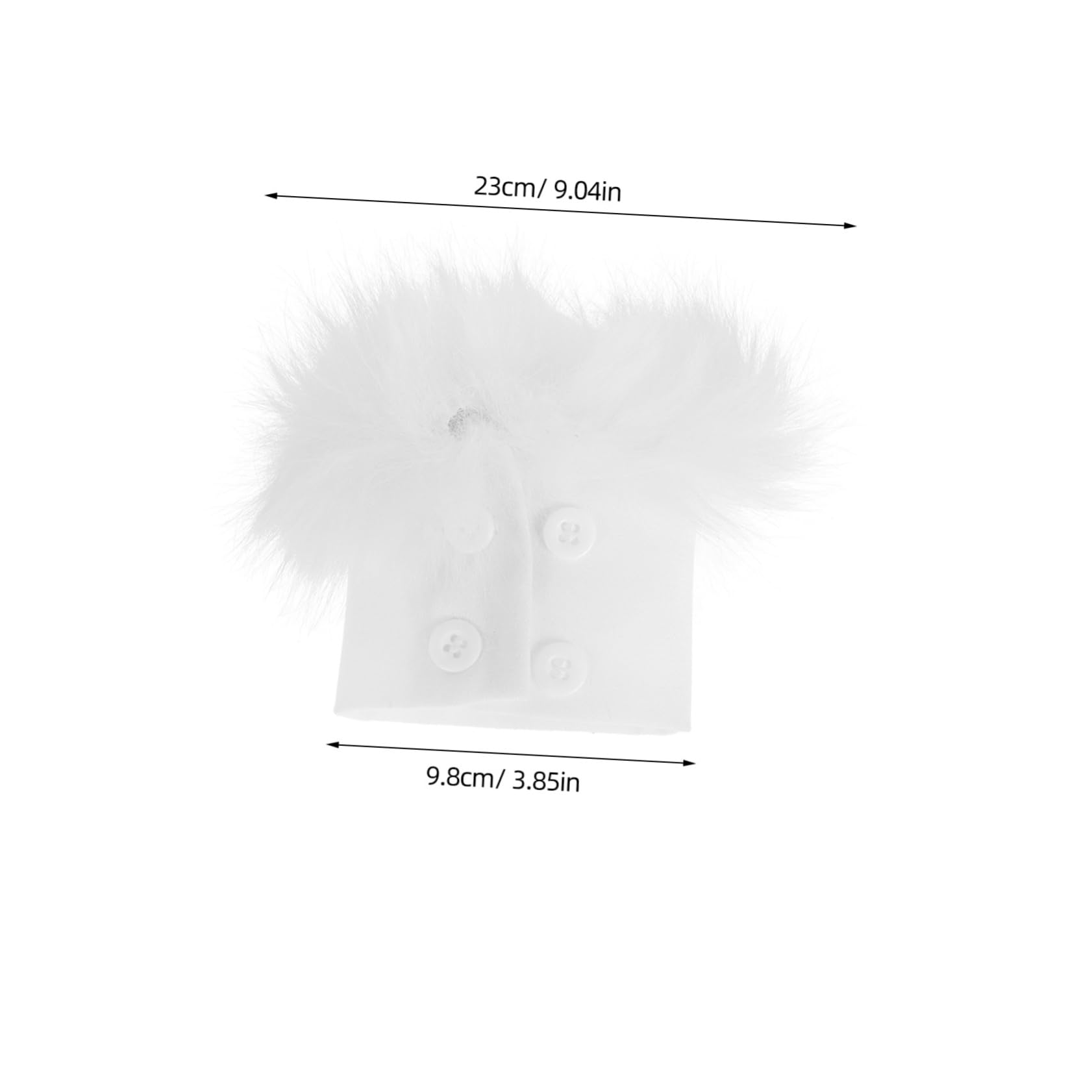 VANZACK Faux Fur Plush Cuffs Arm Covers Winter Warm Fuzzy Arm Warmers Stretchy Gloves