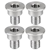 Bevinsee 4 Stück Edelstahl-Bremsscheibenschraube Compatible with E34 E36 E46 E81 E87 E90 F30 G30 G31 Z3, Siehe Passungen, Replacement for 34211161806, Silber