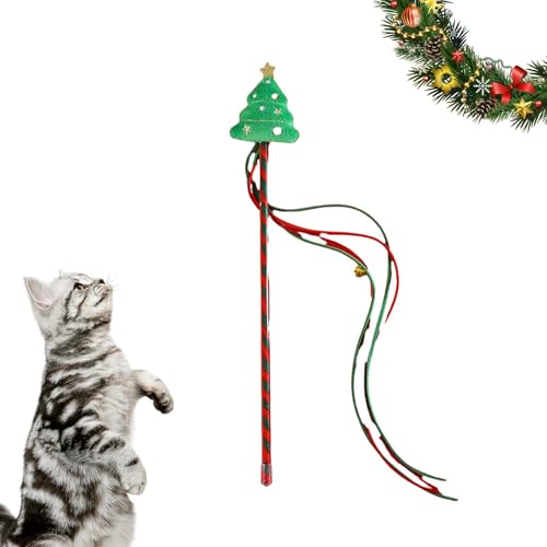 室内猫用猫杖、室内猫用猫紐おもちゃ | かわいいひも猫のおもちゃ猫の杖のおもちゃ,インタラクティブ猫おもちゃ多目的猫からかいスティックペット猫子猫用