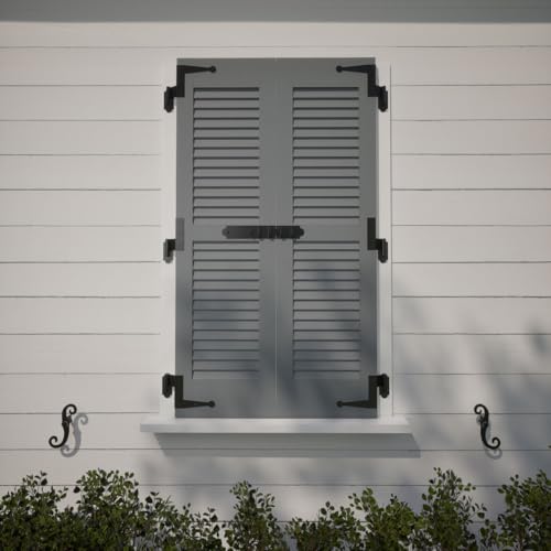 SteelTek Pintel on Plate with 2 1/4" Offset (Sold as Pair), 304 Stainless Steel, Powder Coated Black by Ekena Millwork - Image 9