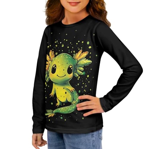 T Shirts for Girls 3-16Y Long Sleeve Blouses Lightweight Tops Soft Tees Casual T-Shirts Comfy T Shirt2