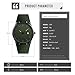 BESTKANG Fashion Simple Analog Quartz Wrist Watches Men's Watch Silicone Band, Quartz Leisure Watch for Men with Men Sports Watches (Green)