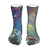 fantasy socks sa de cv ★Comfortable short socks. iksrgfvb Unisex help sleep Fantasy Art Forest Spirits Socks love #3 socks casual cotton crew socks 40cm