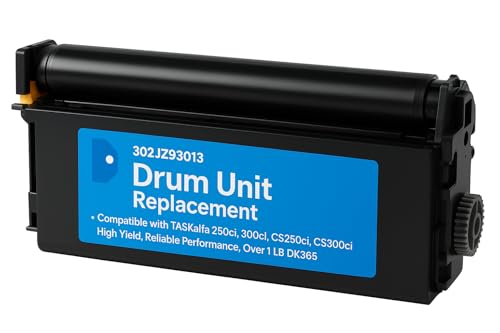 302JZ93013 DK-865 Compatible Drum Unit for TASKalfa 250ci, 300ci, CS250ci, CS300ci Printers, High-Yield Replacement, Over 1 lb, Reliable Printer Drum Cartridge DK865