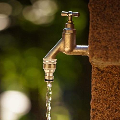 Adaptador de torneira 3 em 1, conector de torneira rosqueado universal de liga de alumínio, com 3 ta