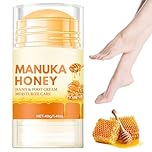 Manuka Honey Foot Cream, Cracked Heel Repair Cream for Very Dry Feet & Hands, Intensive Foot Moisturiser Balm for Deep Cracked Skin, Hands & Feet Care for Women & Men (1)