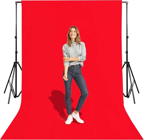 Fondo fotográfico rojo 10 x 20 pies para fotografía miniatura 5