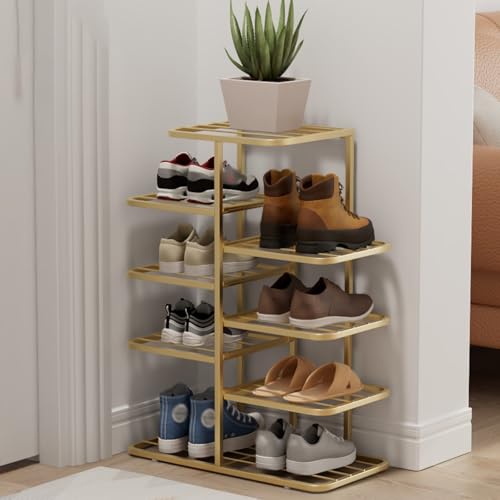 Range-chaussures grande capacité multi-niveaux à étagères grillagées