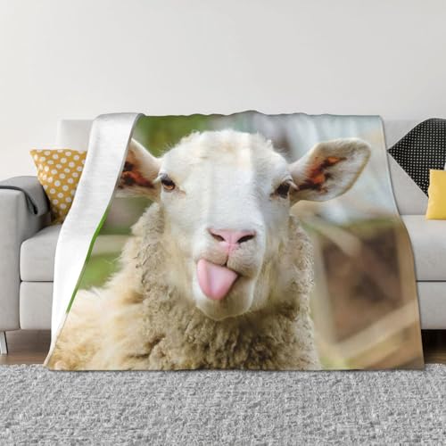 Couverture de lit EdWal en microfibre ultra douce, motif langue de mouton imprimé - 4