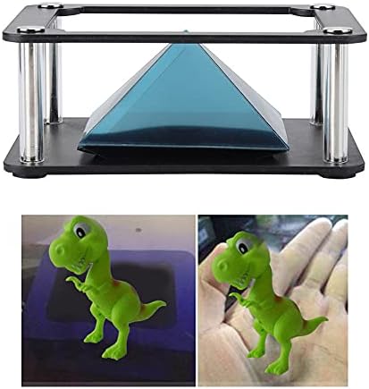 3D Holographic Display Stands Projector, Spectre Hologram Pyramid Stands Projector for 3.5-6inch Mobile Smartphone 360° Images Holographic Prism Toy Gift(Cylindrical)