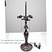 Bieye B10024 Antique Metal Table Lamp Base with 3-Light Sockets (Brown, 7
