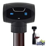 Tapón de vino inteligente totalmente automático: nuestro tapón de vino electrónico tiene un sistema de detección electrónica inteligente integrado. Presiona el sellador al vacío en la botella, el indicador azul se ilumina y comienza a funcionar. Esto activará inmediatamente el interruptor del sensor para extraer automáticamente la aspiradora. Después de la extracción de aire, la luz indicadora azul se apaga.
