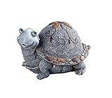 Roman Garden - Pebble Turtle Statue, 6H, Garden Collection, Resin and Stone,...