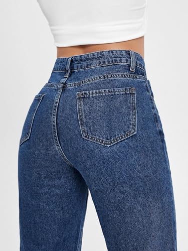 Image of KOTTY Women's Relaxed Fit Solid Comfortable and Strechable Ankle Lengrh Jeans