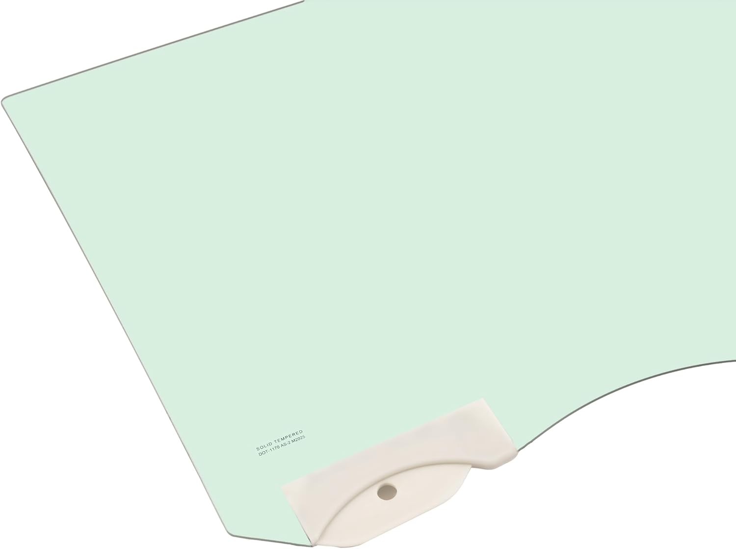 ALMULOO Right Side Front Door Window Compatible with 2015-2024 Ford F150 F250 F350 F450 F550 Passenger Side Tempered Glass Light Green