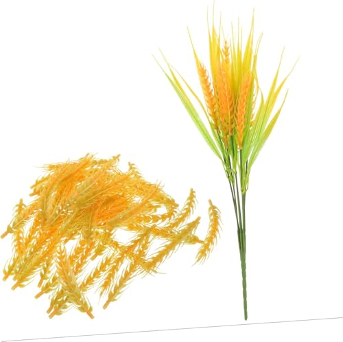 Modelo de espiga de trigo plástico 50 unidades miniatura 6