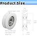 Vleant Plastic Pulley U-Groove Pulley Wheel Kit - 6-Pack 5x21x7mm Nylon Round Pulleys with Steel Bearing 625Z Double Metal Shielded Ball Bearings