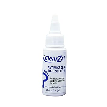 ClearZal Bad Nail Repair, BAC Nail Solution Treatment Cuticle Serum with Premium Glass File 1 Ounce