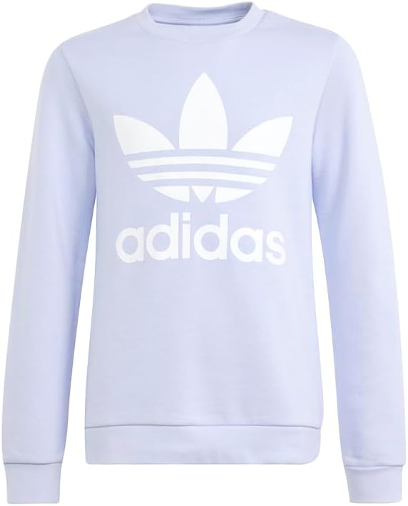 adidas Kids Girls Trefoil Crew Neck Sweatshirt Casual - Purple