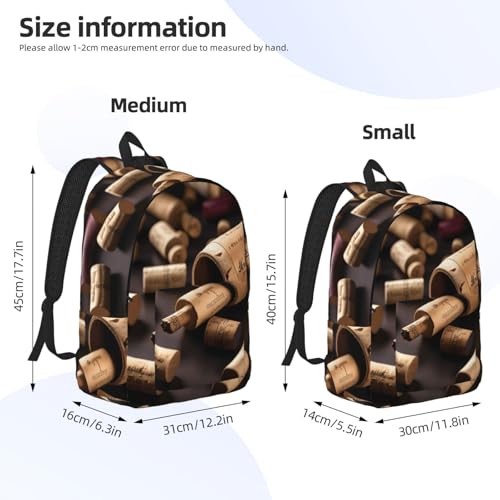 Sac à dos de voyage décontracté au motif imprimé liège unique - 4