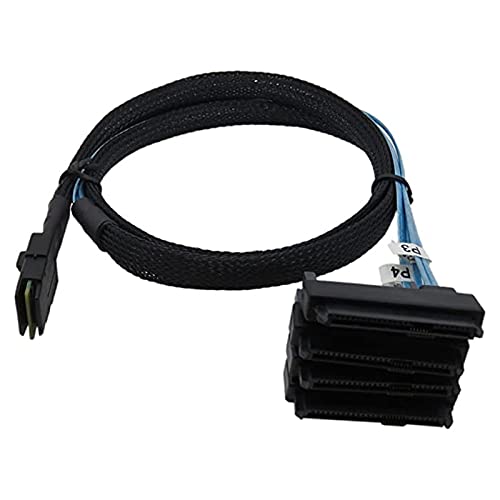 Cable Mini SAS-36P SFF 8087 a 4 SAS 29P SFF-8482 1 metro miniatura 5