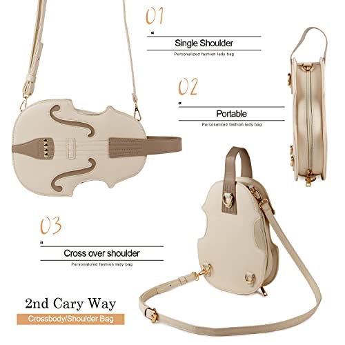 Bolso Tote para Mujer Diseño Violín de Cuero PU miniatura 4