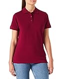 POLO-SHIRTS DAMEN: Das modisch geschnittene Damen Poloshirt besteht aus besonders robustem ringgesponnenem Piqué aus 100% Baumwolle. Die Ton-in-Ton 3er-Knopfleiste gibt dem Polo T-Shirt eine ausgewogene Optik.