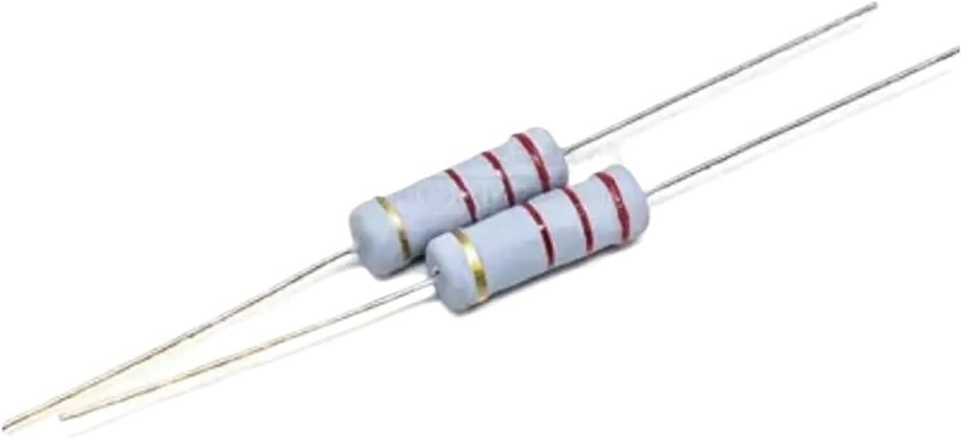 20PCS 3W Metal Film Resistor 5.1K/5.6K/6.2K/6.8K/7.5K/8.2K/9.1K/10K/12K/15K/18K/20K/22K/24K/27K/30K/Ohm 5% Carbon Oxide (Color : 10K)