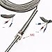 M8 Screw Thermocouple K J E PT100 Type 50-200mm Probe Temperature Sensor for Industrial Controller 1Pcs(Length 2m M8 J,150mm)