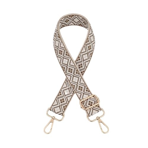 bags strap Bag Strap Women Colored Straps for Crossbody Messenger Shoulder Bag Strap Cotton Fashion Handbag Accessories Nylon Adjustable wide shoulder strap ( Color : Coffee , Size : Gold buckle )