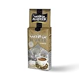 ALADEEB Türkischer Kaffee Extra Kardamom 200 g – Mittel geröstet, fein gemahlen, Premium Genuss