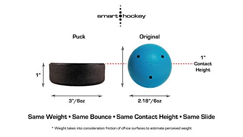Smarthockey 6oz Smart Hockey Training Ball - Orange 3-Pack