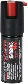 SABRE RED Maximum Strength Pepper Spray Compact Refill Unit, 25 Bursts, 10-Foot (3-Meter) Range, Made in the USA, Black
