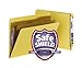 Smead 100% Recycled End Tab Pressboard Classification File Folder with SafeSHIELD Fasteners, 2 Dividers, 2