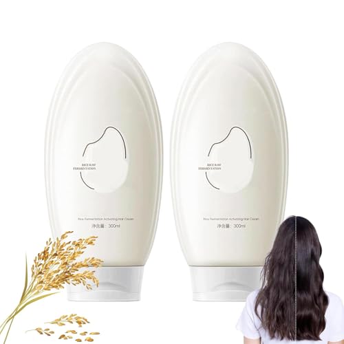 PEAKSEE Crema capilar con Esencia de fermentación de arroz, mascarilla capilar con Esencia de arroz, Crema capilar con Esencia de arroz, Crema capilar hidratante y suavizante