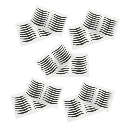 Pegatinas temporales para maquillaje de ojos negro 80 pares miniatura 1