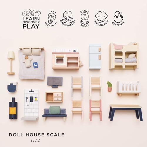 Le Toy Van - Mi primer mobiliario de madera | Set accesorio de casitas de muñecas de madera colección Daisylane | A partir de 3 años + - imagen 3