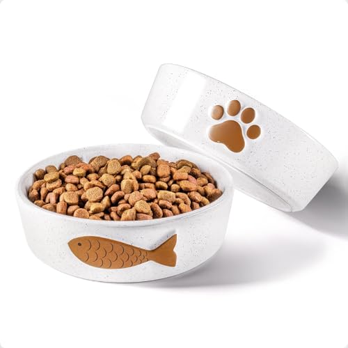 Ceramic Cat Bowls Whisker Friendly - Ceramic Cat...