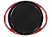 Bruntmor 9.5-Inch Red Enameled Cast Iron Pan - Oven Safe Deep Dish Pizza Pan with Dual Handles - Pie Dish for Baking - Even Heat Distribution - Durable Nonstick Enamel Finish for Versatile Cooking