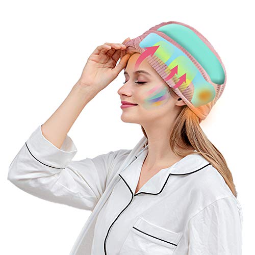 Compression Head Scalp Massager with Heat-Air Pressure Head Massage Device Reduces Migraine Headache Pain, Rechargeable Circulation Device for Sleep Ease Stress Tension Refresh Brain Keep Spirit State