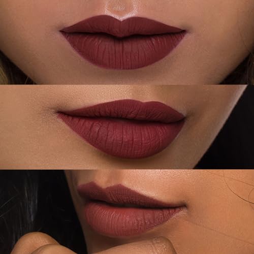 Image of SUGAR Cosmetics Smudge Me Not Liquid Lipsticks for Women | Transferproof & Waterproof | Lasts 12+ Hours | Matte Lipstick | 4.5ml - 42 Toast Roast (Deep Reddish Brown)