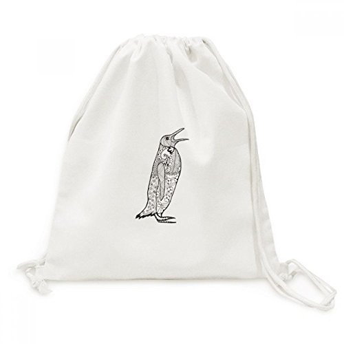 Sac de voyage pingouin toile cordon robuste dos