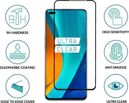 Image of Tempered Glass Anti-Scratch Screen Protector Compatible for (REALME X3 SuperZoom)