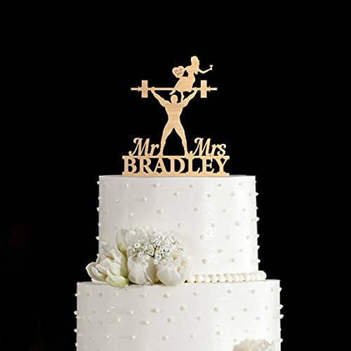 Weight lifting wedding cake topper,Weightlifter cake topper,gym cake topper,weight lifting cake toppers,bodybuilder wedding cake topper