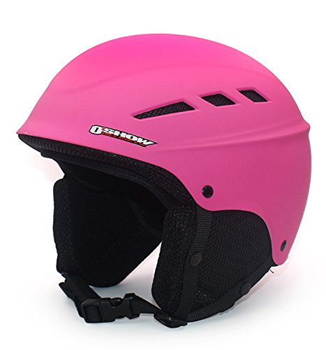woljay casco de esquí mujeres/hombres snowboard Casco Resistente al Viento Ultraligero Invierno Nieve deportes, rosa
