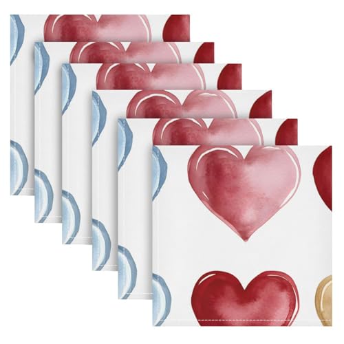 Servilletas de tela con diseño azul, pack de 6 unidades miniatura 2
