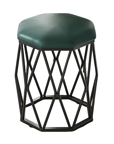 Duojidianzi メイクアップチェア リビングルームモダンなアイアンドレッシングスツールベッドルームプリンセスメイクシンプルクリエイティブスツールドレッサーチェア化粧椅子イス鏡台用 北欧 メイクアップチェア 化粧台スツールとして使用できます (黒い棚